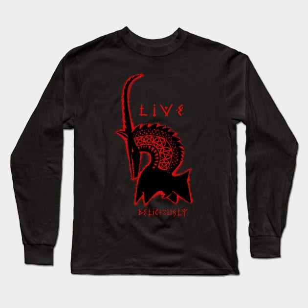 Nyeusi Phillip Long Sleeve T-Shirt by Krobilad